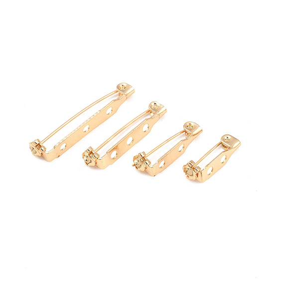 304 Stainless Brooch Findings, Back Bar Pins, with Holes