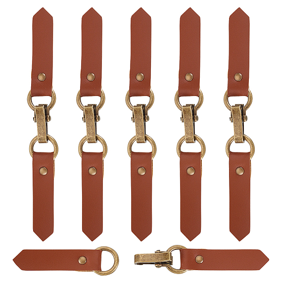 6 устанавливает застежку-тоггл из искусственной кожи, кнопка закрытия, со сплавочной фурнитурой, для сумки, свитер, куртка, пальто, аксессуары для шитья своими руками