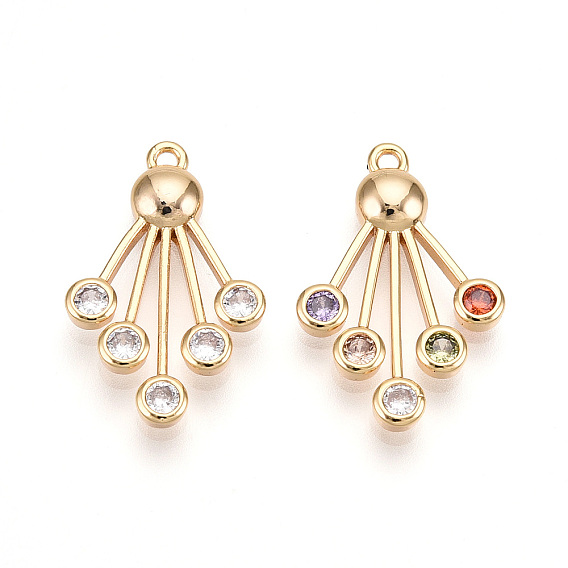 Латунные микро проложить кубического циркония подвески, фанатские прелести, долговечный, без никеля 