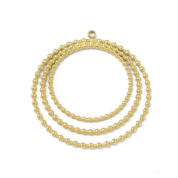 Ионное покрытие (ip) 304 подвески из нержавеющей стали, три кольца прелести