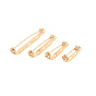 304 Stainless Brooch Findings, Back Bar Pins, with Holes