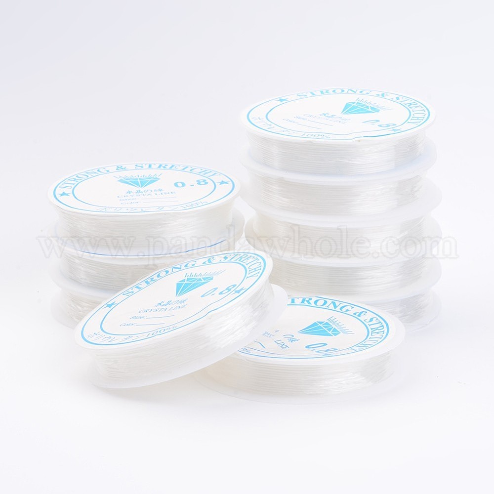 China Factory Clear Elastic Crystal Thread, Stretchy String Bead Cord, for  Beaded Jewelry Making 0.6mm, about 11.48 yards(10.5m)/roll in bulk online 