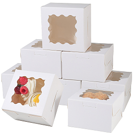 Картонные коробки, с пластиковыми окнами, квадратный