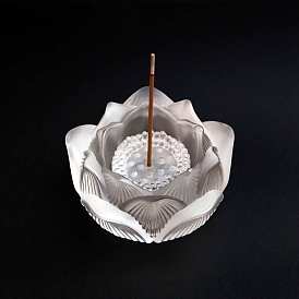 Resin Incense Burners, Lotus Flower Incense Holders, Home Office Teahouse Zen Buddhist Supplies