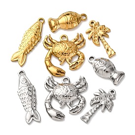 304 подвески из нержавеющей стали, золотые / платиновые