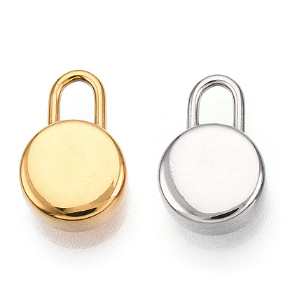 304 подвески из нержавеющей стали, зеркальная полировка, плоские круглые подвески для навесных замков