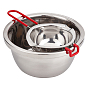 Stainless Steel Melting Pot, with Heat Resistant Handle, Bakeware Bowl, Plate, for Melting Chocolate, Butter, Candy
