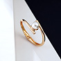 Minimalist European and American Pearl Bird's Nest Gold-plated Bracelet - Fashionable, Simple, Elegant.