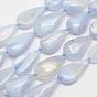 Натуральный голубой кружевной агат бисер нитей, капля