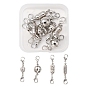 8Set 4 Style Brass Magnetic Clasps Converter, with Alloy Lobster Claw Clasps, Mixed Shape