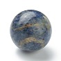 Natural Sodalite Beads, for Wire Wrapped Pendants Making, No Hole/Undrilled, Round