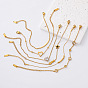 304 Stainless Steel Anklets for Women, Golden