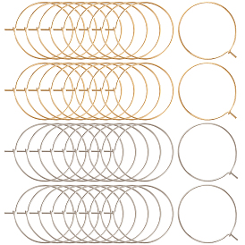 160 шт. 2 цвета 316 хирургическая нержавеющая сталь бокалы подвески кольца, обручание серьги, DIY материал для баскетбола обруча серьги жены