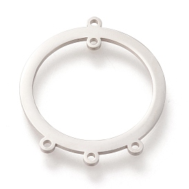 Placage ionique (ip) 304 liens de composants de lustre en acier inoxydable, polir, anneau