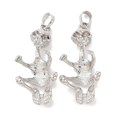 Сеттинги для кулона (кабошонов), латунь , настройки открытой спины, шармы в форме человека , стойки покрытие, прочное покрытие, без кадмия и без свинца