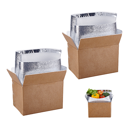 Paper Packing Boxes with Heat Preservation Bag, Rectangle
