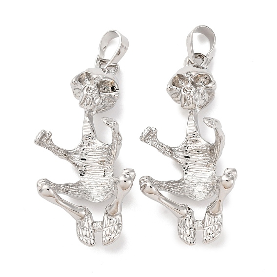 Сеттинги для кулона (кабошонов), латунь , настройки открытой спины, шармы в форме человека , стойки покрытие, прочное покрытие, без кадмия и без свинца