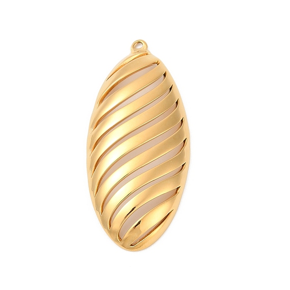 304 из нержавеющей стали большие кулоны, овальные амулеты, ионное покрытие (ip)