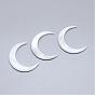 Natural Freshwater Shell Beads, No Hole, Moon