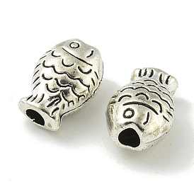 Tibetan Style Alloy Beads, Lead Free & Cadmium Free, Fish