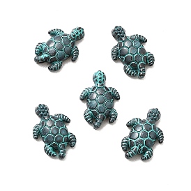 Сплавочные овальные бусины тибетского стиля , черепаха, без кадмия, без никеля и без свинца