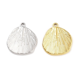 304 Stainless Steel Pendants, Shell Charm