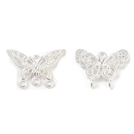 Alloy Chandelier Compone Links, Hollow Butterfly