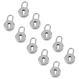 Pendentifs en acier inoxydable, verrouiller