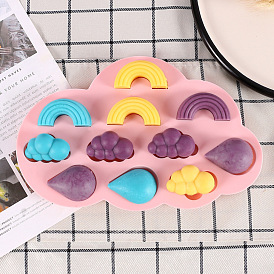 Silicone Fondant Sugar Mould, with 3 Styles Shapes 11 Cavities, Craft Molds DIY Cake Decorating
