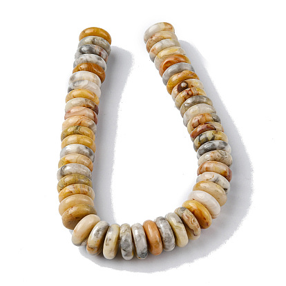 Natural Crazy Agate Beads Strands, Disc