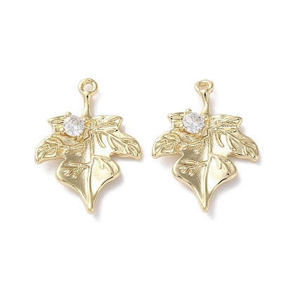 Латунные микропаве прозрачные подвески с фианитом, без кадмия, без никеля и без свинца, лист