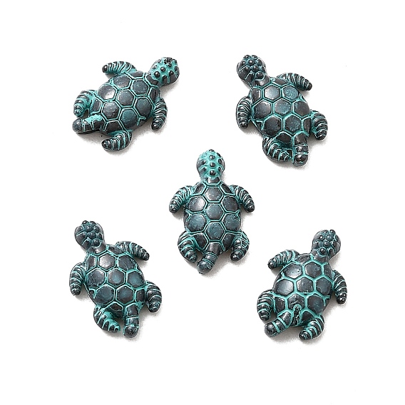 Сплавочные овальные бусины тибетского стиля , черепаха, без кадмия, без никеля и без свинца
