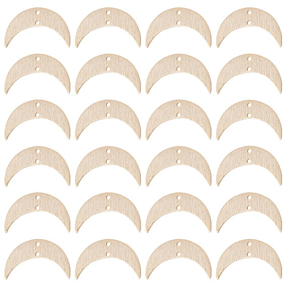 24 шт. латунные подвески для разъемов, лунные ссылки, долговечный, без кадмия и без свинца