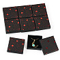 Hot Stamping Planet Cardboard Jewelry Packaging Boxes, for Jewelry, Small Watches, Rectangle Square