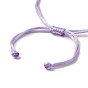 Braided Nylon Thread, with 304 Stainless Steel Jump Rings, for Adjustable Link Bracelet Making