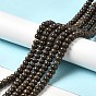 Natural Red Snowflake Obsidian Beads Strands, Rondelle