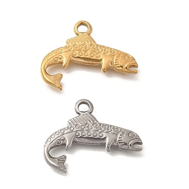 Ионное покрытие (ip) 304 подвески из нержавеющей стали, очарование рыбы