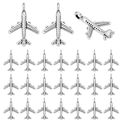 80 шт. Подвески из сплава в тибетском стиле, пассажирский самолет, без кадмия и без свинца