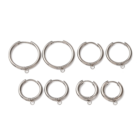 201 Выводы из нержавеющей стали серьги обруча, с 316 нержавеющей сталью и петлями