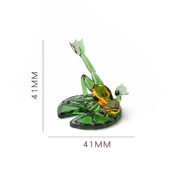 Стеклянные фигурки лягушек для йоги, статуэтки для украшения рабочего стола в домашнем офисе