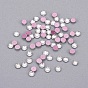 Glass Rhinestone Cabochons, Grade AA, Flat Back & Faceted, Half Round