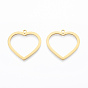 201 Stainless Steel Pendants, Heart