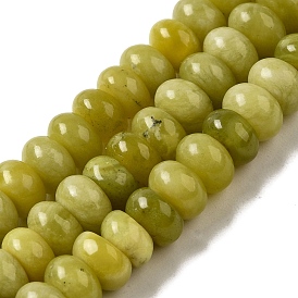 Natural Xinyi Jade/Southern Jade Beads Strands, Rondelle