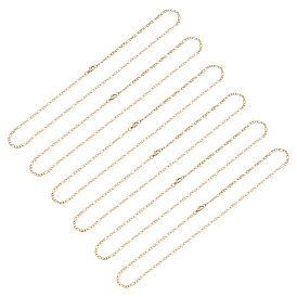304 Stainless Steel Figaro Chain Necklaces, with Lobster Claw Clasp