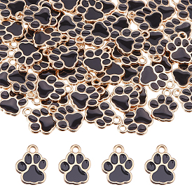 60Шармы из сплава эмали, лапы печатать прелести