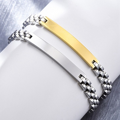 304 из нержавеющей стали ссылку цепи браслеты, идентификационные браслеты для женщин и мужчин