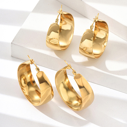 304 серьги из нержавеющей стали для женщин, круглые кольца