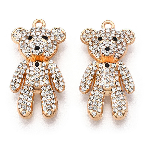 Подвески из сплава, со стразами, без кадмия и без свинца, нести прелести