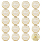 20шт. 1-образные кнопки из сплава смолы, плоско-круглые
