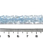 Transparent Crackle Glass Beads Strands, Bamboo Joint
